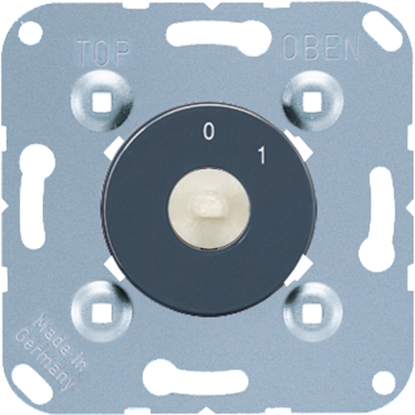 Jung 1101-20 rotary switch, 20 AX 250 V ~, switch 2-pole. 20 AX 250 V ~, without claws, anthracite