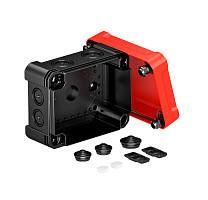 OBO Bettermann X06 SW-RO 150x116x86 black, cover red cable junction box, 2005152