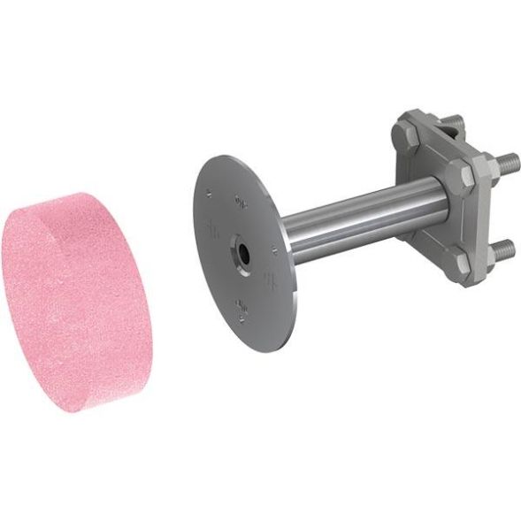 Pröpster 112 208 V4A with cross clamp plate D:80mm M10 PUR earthing fixed point