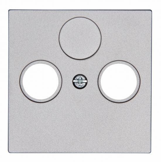 Kopp 490947007 antenna socket HK07 TV/RF steel-colored cover