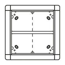 Ritto 1881570 flush-mounted frame 4 module slots square, white