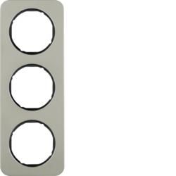 Berker 10132104 frame stainless steel/black Berker R.1