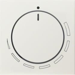 Berker 11378922 Centre piece with control knob for speed controller white, glossy Berker S.1