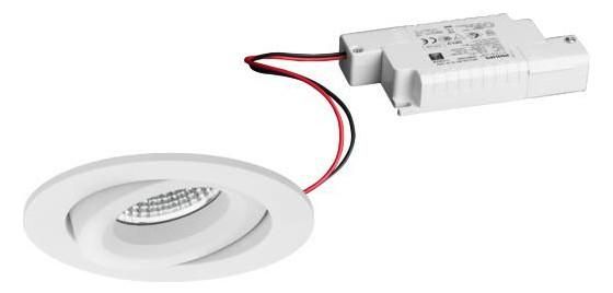 Brumberg 39378173 230V AC 7W 3000K structured LED recessed ceiling spotlight