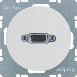 Berker 3315402089 VGA socket polar white, glossy BerkerR.1/R.3