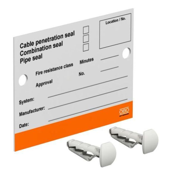 OBO Bettermann 7205429 KS-S EN for sealing systems identification plate