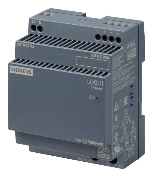 Siemens 6AG1333-6SB00-7AY0 SIPLUS LOGO!Power 1-phase DC 24V/4A power supply