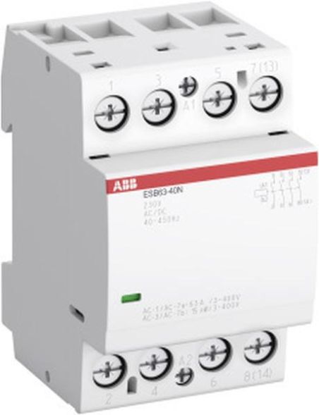 ABB Stotz-Kontakt ESB63-40N-03, installation contactor 4NO/0NC, 48 V AC/DC, 1SAE351111R0340