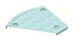 OBO Bettermann DFB 45 100 DD with twist lock cover bend, 7131828