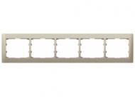 Legrand 771405 frame Galea 5-way horizontal titanium, (Titanium)