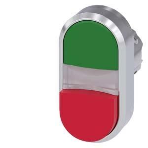Siemens 3SU1051-3BB42-0AA0 double push button illuminated 22mm round