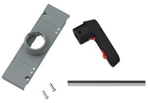 ABB Stotz-Kontakt OTDV250EK, direct handle black 65mm including shaft and cover labeling Test-0 OFF-1 ON, 1SCA127390R1001