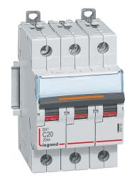 Legrand 409782 Circuit breaker DX3 C20A 3P 25KA 3M