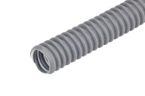 Fränkische Rohrwerke 28120021 FFKSS-SW 21 grey UV 10m ring plastic spiral hose