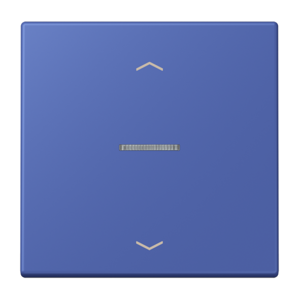 Jung LC101KO5P206 rocker with light guide, with arrow symbols for 1-way button, LS series, blue outremer 31