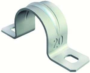 OBO Bettermann 605 14mm two-lobed fastening clamp, 1018140