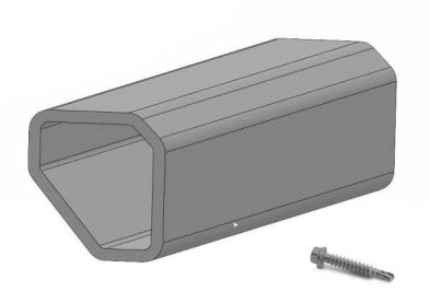 K2 Systems 2001627 M RC SingleRail 63 Set SU=4 rail connectors