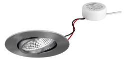 Brumberg 40484153 230V AC 7W 3000K nickel ma LED recessed ceiling spotlight