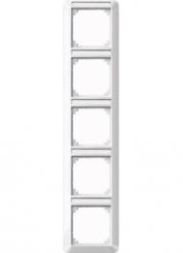 MERTEN 385519 Frame 5-way vertical polar white glossy