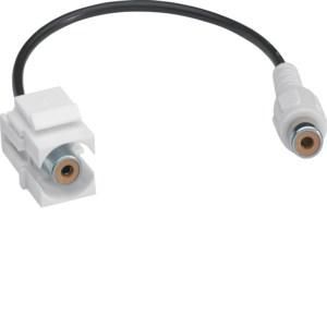 TEHALIT GMKBNCWS BNC female-female white 0.2m Keystone insert