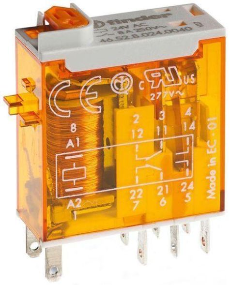Finder 46.52.8.048.0054 2 changeover 8A coil 48V miniature plug-in relay