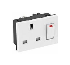 OBO Bettermann STD-BS0G RW1.5 0° 1-way British socket, 6120724