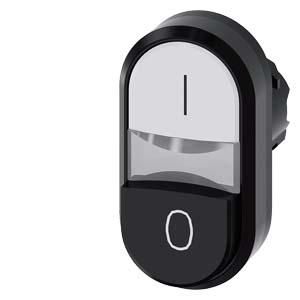 Siemens 3SU1000-3BB61-0AK0 double push button 22mm round
