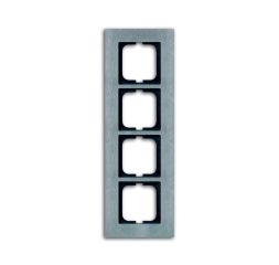 Busch-Jaeger 1724-860 cover frame, 4-way frame stainless steel