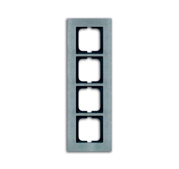 Busch-Jaeger 1724-860 cover frame, 4-way frame stainless steel