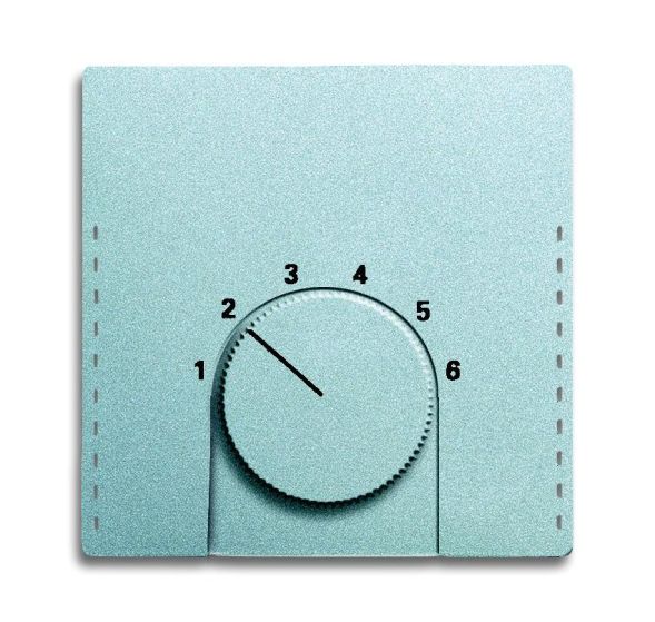 Busch-Jaeger 1794-83 Central plate for room temperature controller, aluminum silver