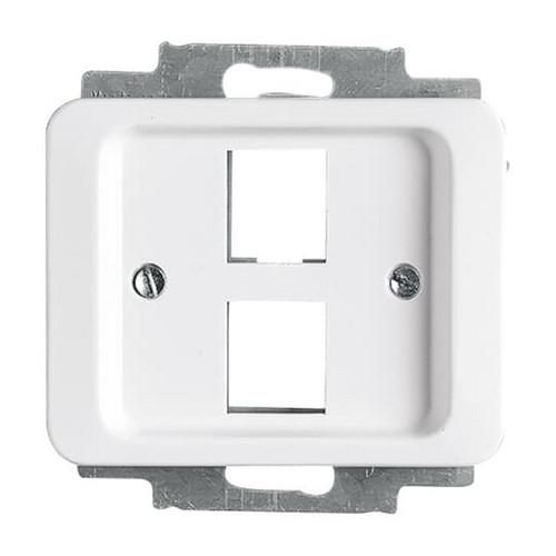 Busch-Jaeger 2561-02-24G central plate, with support ring studio white high gloss