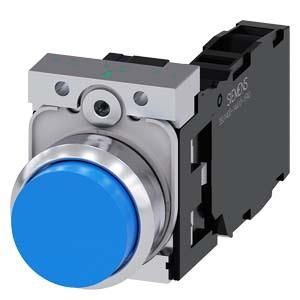 Siemens 3SU1150-0BB50-1FA0 push button 22mm round blue 1S1OE