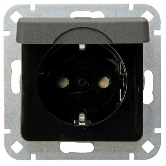 Kopp 914915008 with BS HK02 anthracite SCHUKO socket