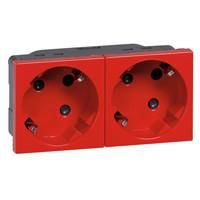 Legrand 077281 Mosaic 2f 45° prev.16 A/250 V SL rt socket