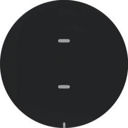 Berker 75161865 button cover 1-way for touch sensor module black, glossy Berker R.1/R.3