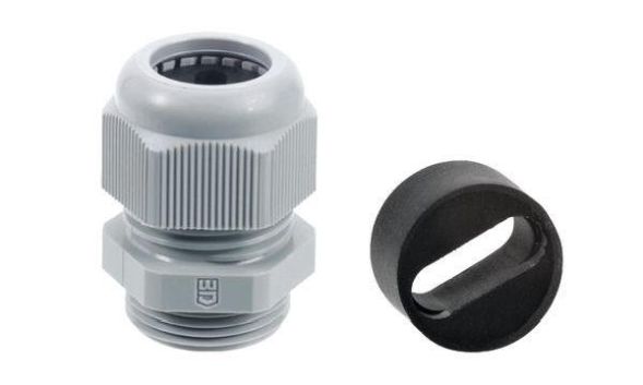 Jacob 50.620 PA7035FK1 M20 IP54 light grey for flat cable cable gland
