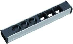 Bachmann 912.006 socket unit 3xSCHUKO 3xABD