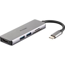 D-Link DUB-M530 USB-C 5-Port USB 3.0 Hub with HDMI and SD Hub