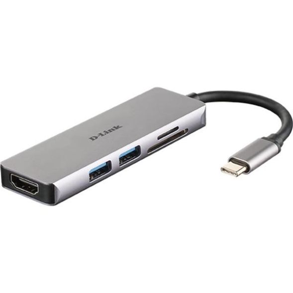 D-Link DUB-M530 USB-C 5-Port USB 3.0 Hub with HDMI and SD Hub