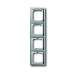 Busch-Jaeger 1724-866K cover frame, 4-way frame stainless steel