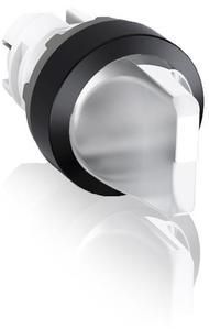 ABB Stotz-Kontakt M3SS3-11C, illuminated selector switch actuator colorless, C with return to B, 1SFA611212R1108