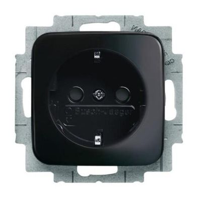 Busch-Jaeger 20 EUCKS-215 SCHUKO® socket insert, with increased contact protection black