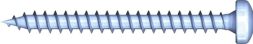 Reisser 009253S121-0400204-1 R2 plus chipboard screw, Pan Head, TX, full thread, 4.0 x 20, steel, galvanized, blue, 1x sliding, pack of 200