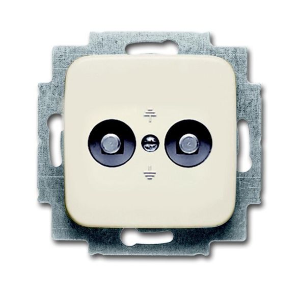 Busch-Jaeger 2095 UC-212 flush-mounted potential equalization plug, 2-way white