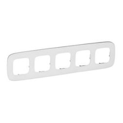 Legrand 755545 frame Valena Allure 5-WAY WHITE GLASS, (white)