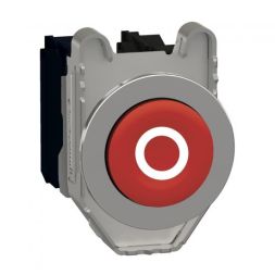 Schneider Electric XB4FL4325 complete Harmony XB4F 30mm 1NC+1S red push button