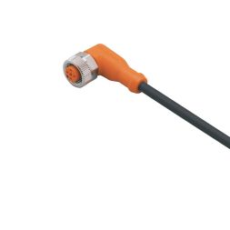 ifm electronic EVC549 angled M12 5-pin AC/DC silicone-free cable socket