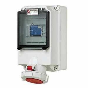 Mennekes 7169 wall socket 63A 4-pole 6h 400V IP67
