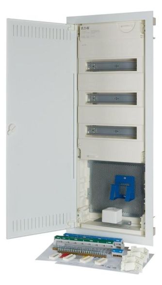 Eaton 302441 flush-mounted small distribution board Hybrid 5-r.36TE sheet steel door flat