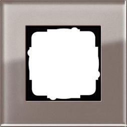 Gira 0211122 1-way cover frame Gira Esprit glass umber